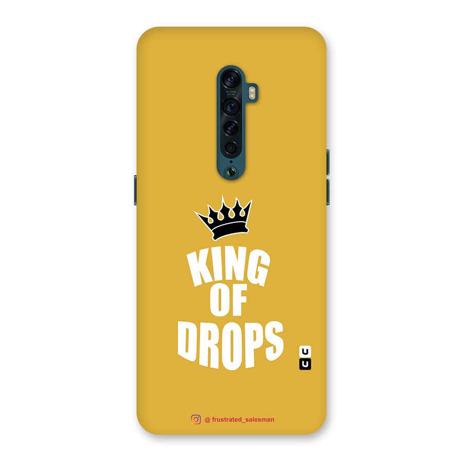 King of Drops Mustard Yellow Back Case for Oppo Reno2