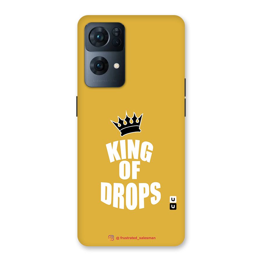 King of Drops Mustard Yellow Back Case for Oppo Reno7 Pro 5G