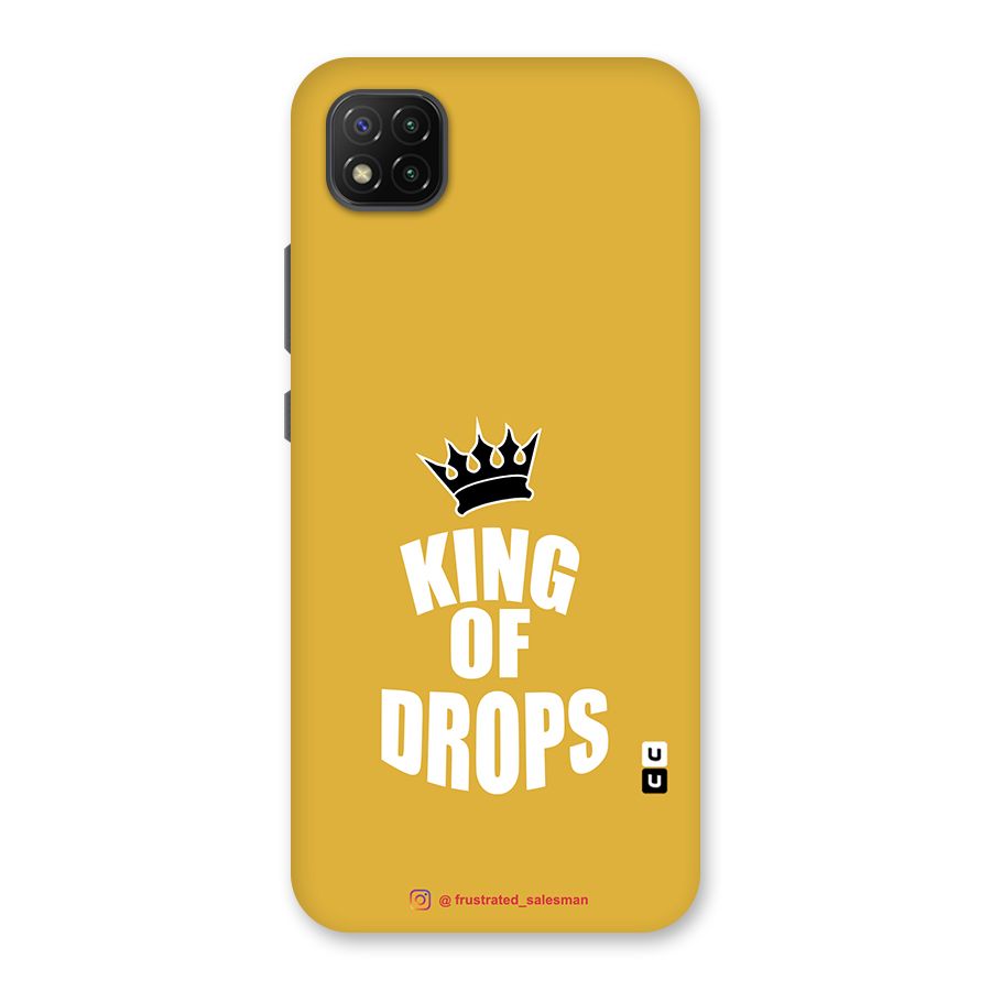 King of Drops Mustard Yellow Back Case for Poco C3