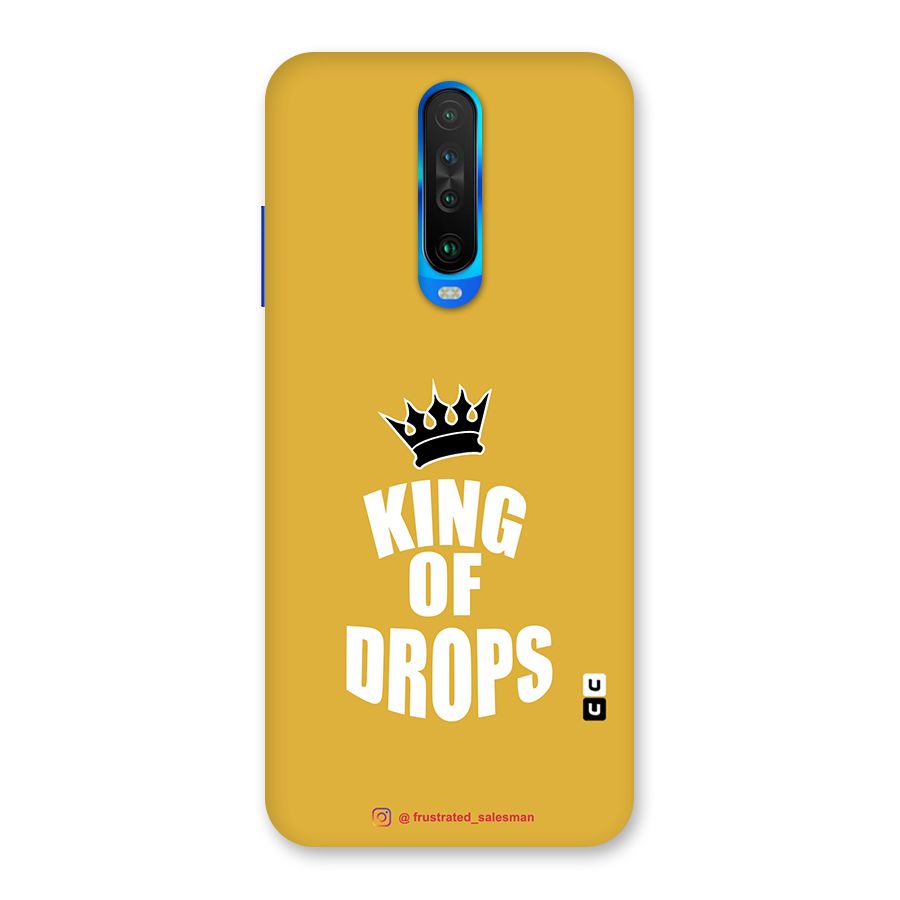 King of Drops Mustard Yellow Back Case for Poco X2