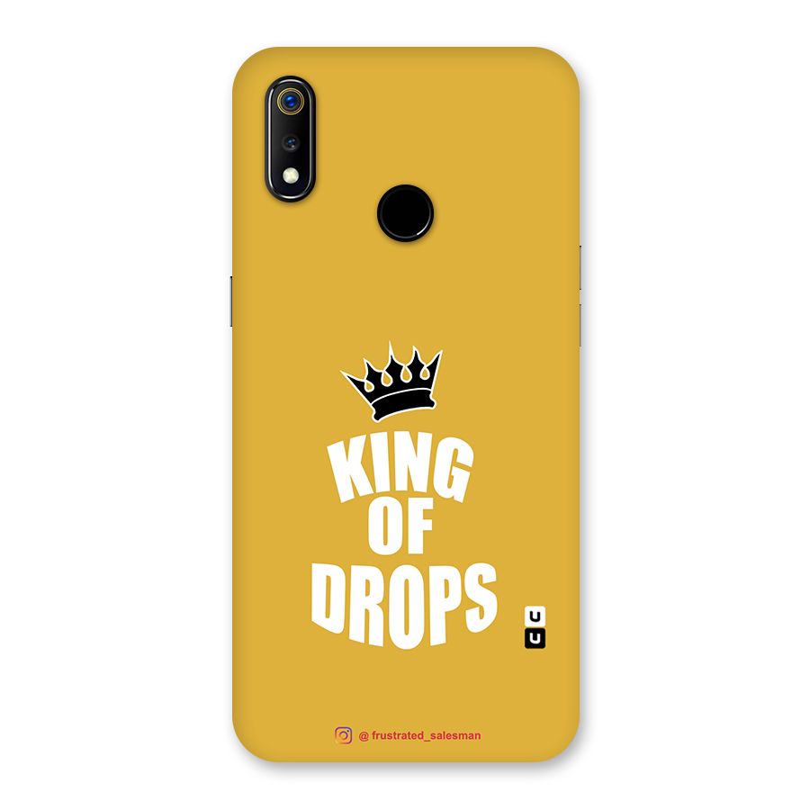 King of Drops Mustard Yellow Back Case for Realme 3