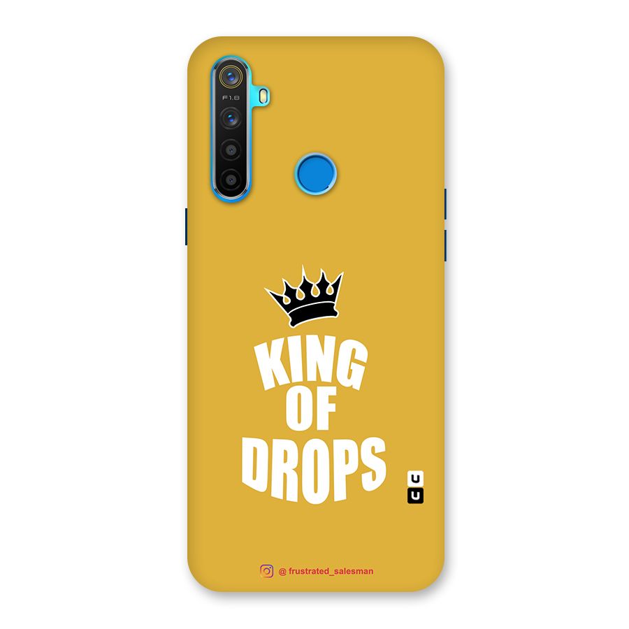 King of Drops Mustard Yellow Back Case for Realme 5