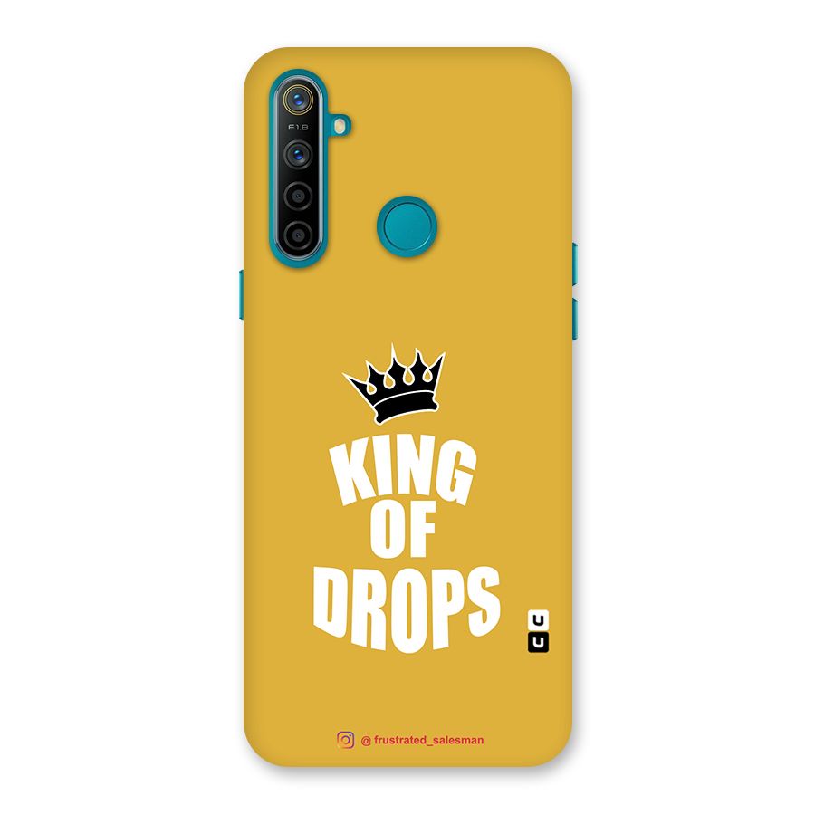 King of Drops Mustard Yellow Back Case for Realme 5i