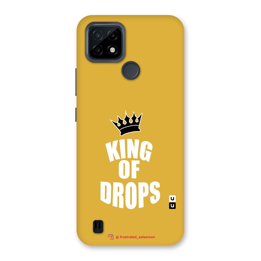 King of Drops Mustard Yellow Back Case for Realme C21