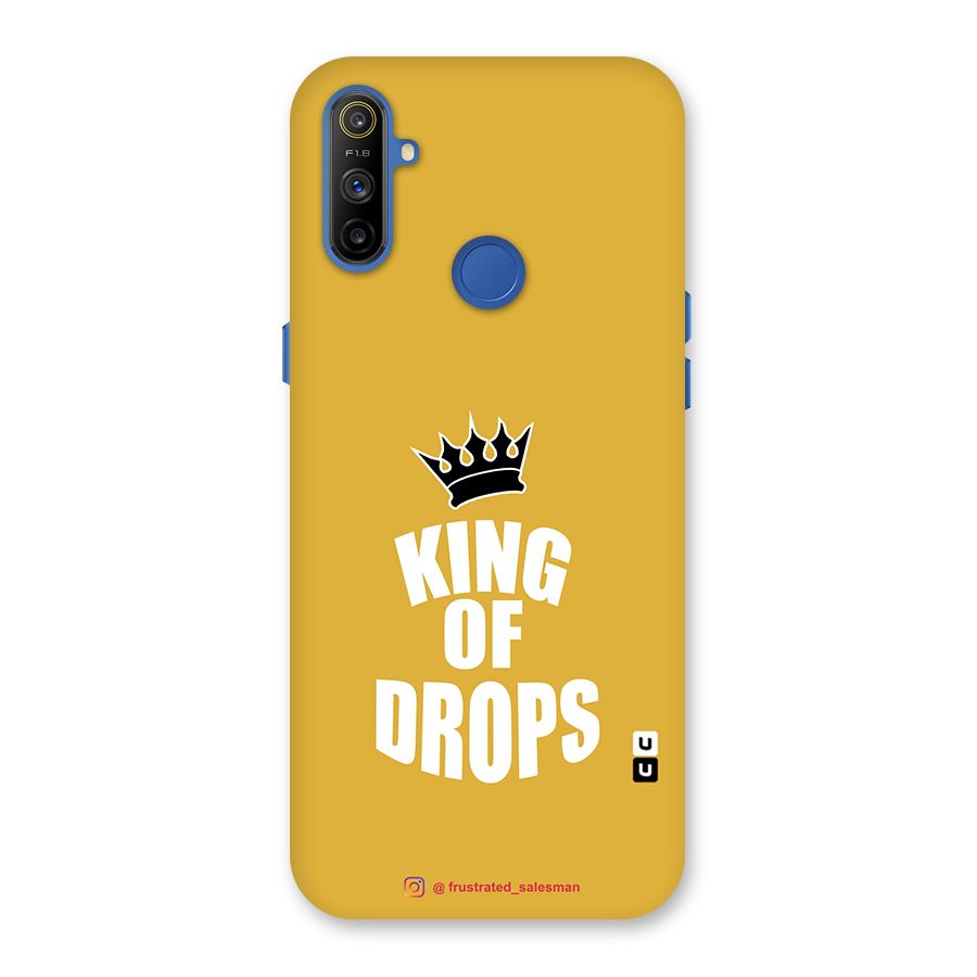 King of Drops Mustard Yellow Back Case for Realme Narzo 10A