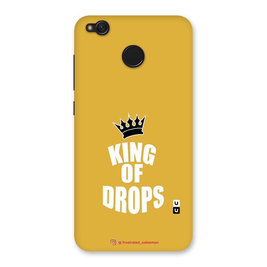 King of Drops Mustard Yellow Back Case for Redmi 4