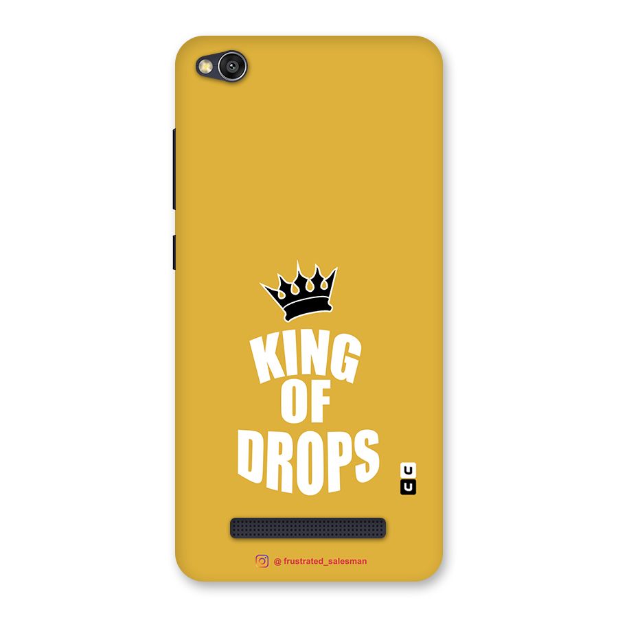 King of Drops Mustard Yellow Back Case for Redmi 4A