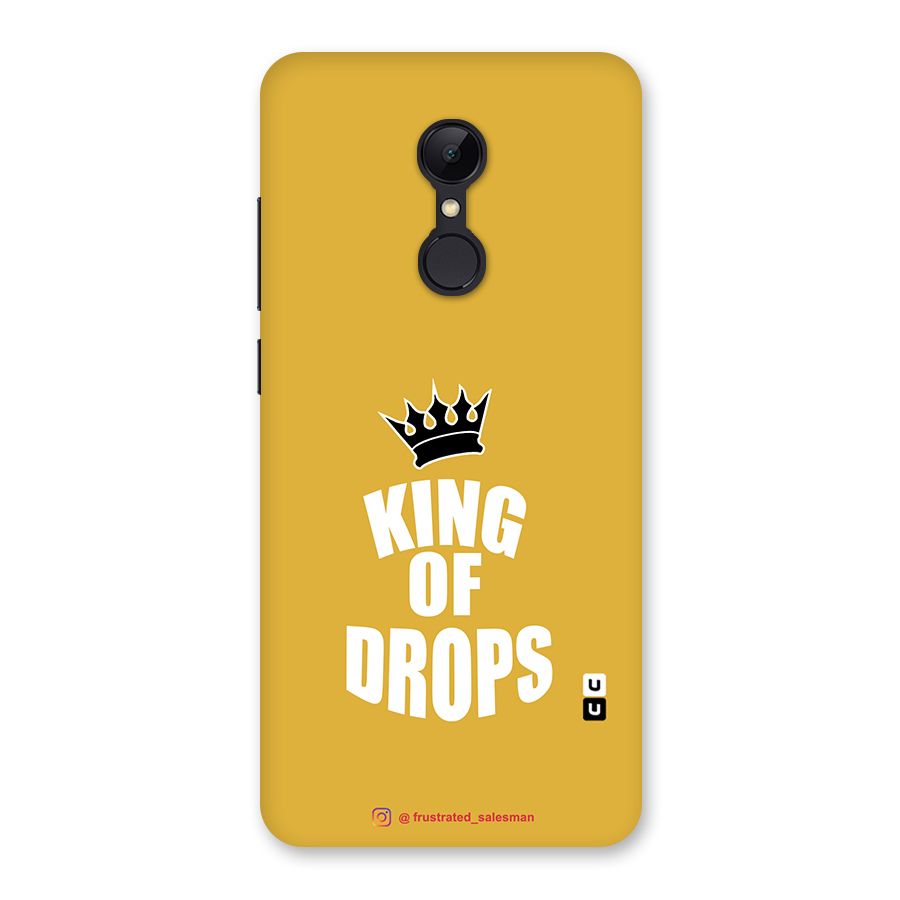 King of Drops Mustard Yellow Back Case for Redmi 5