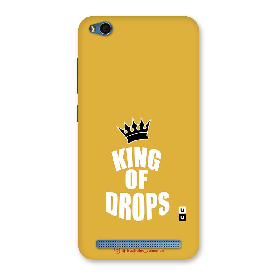 King of Drops Mustard Yellow Back Case for Redmi 5A