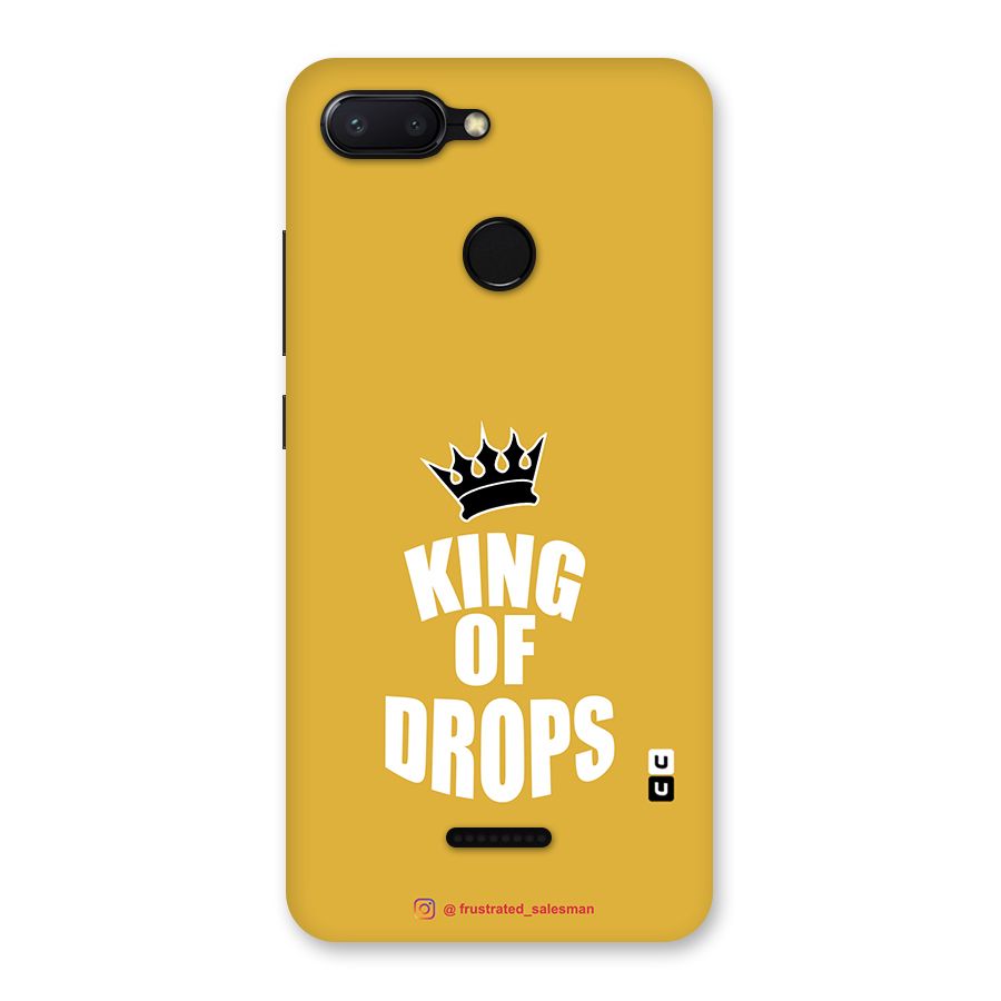 King of Drops Mustard Yellow Back Case for Redmi 6