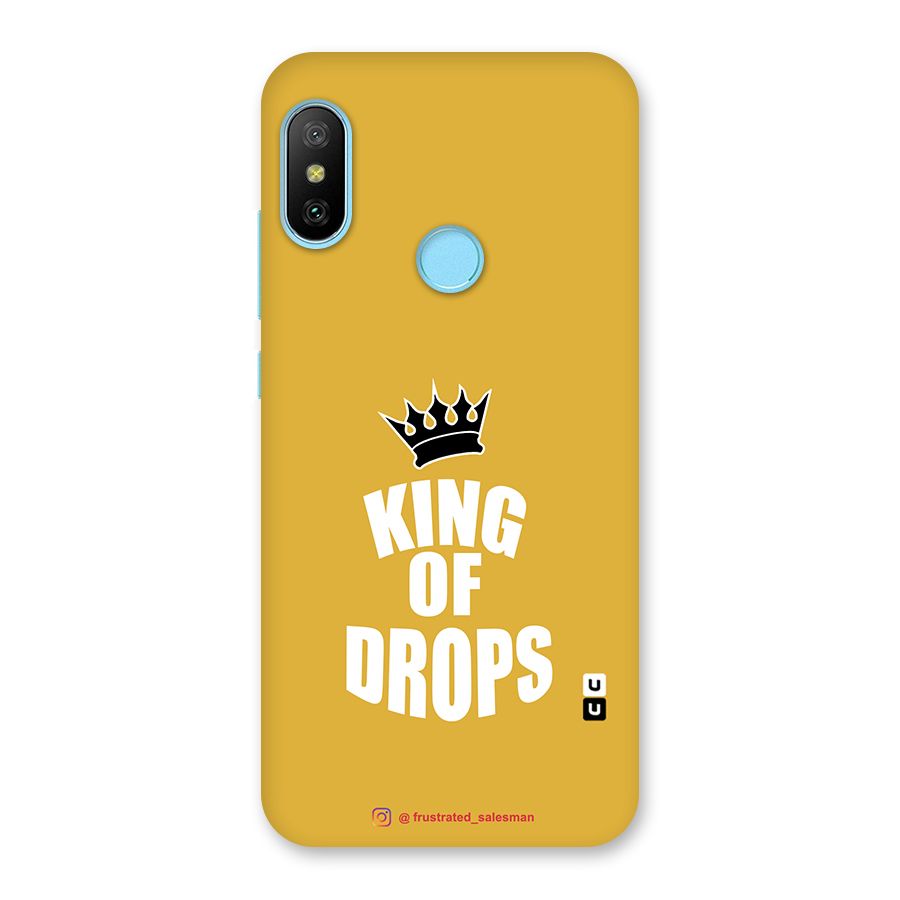 King of Drops Mustard Yellow Back Case for Redmi 6 Pro