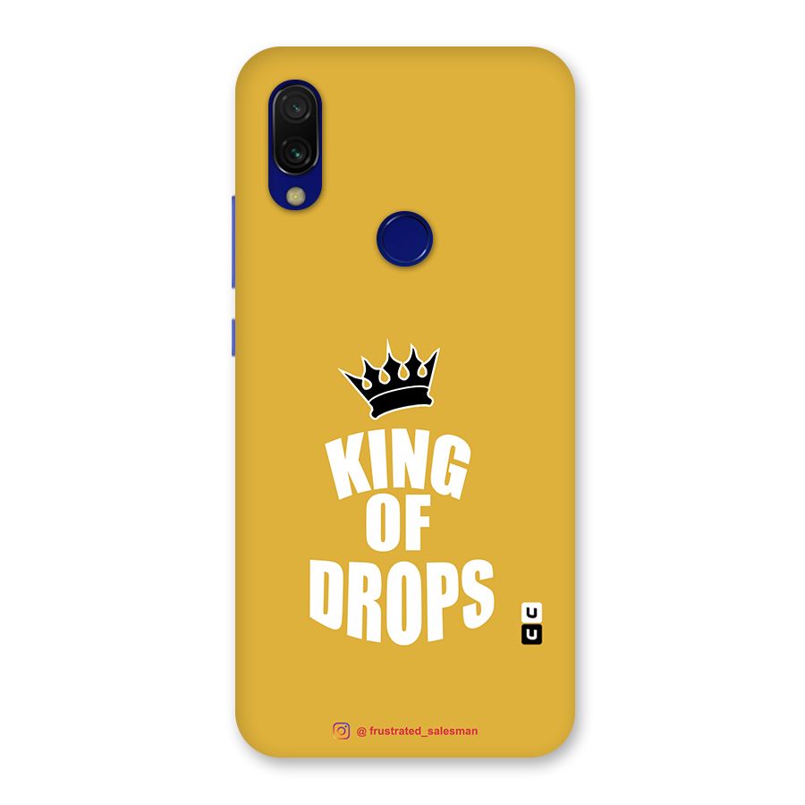 King of Drops Mustard Yellow Back Case for Redmi 7