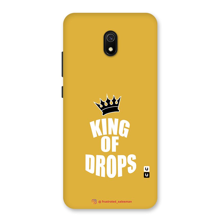 King of Drops Mustard Yellow Back Case for Redmi 8A
