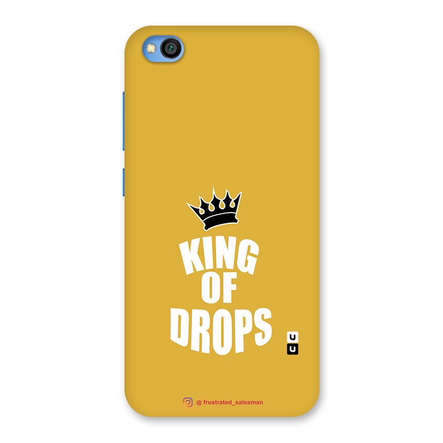 King of Drops Mustard Yellow Back Case for Redmi Go