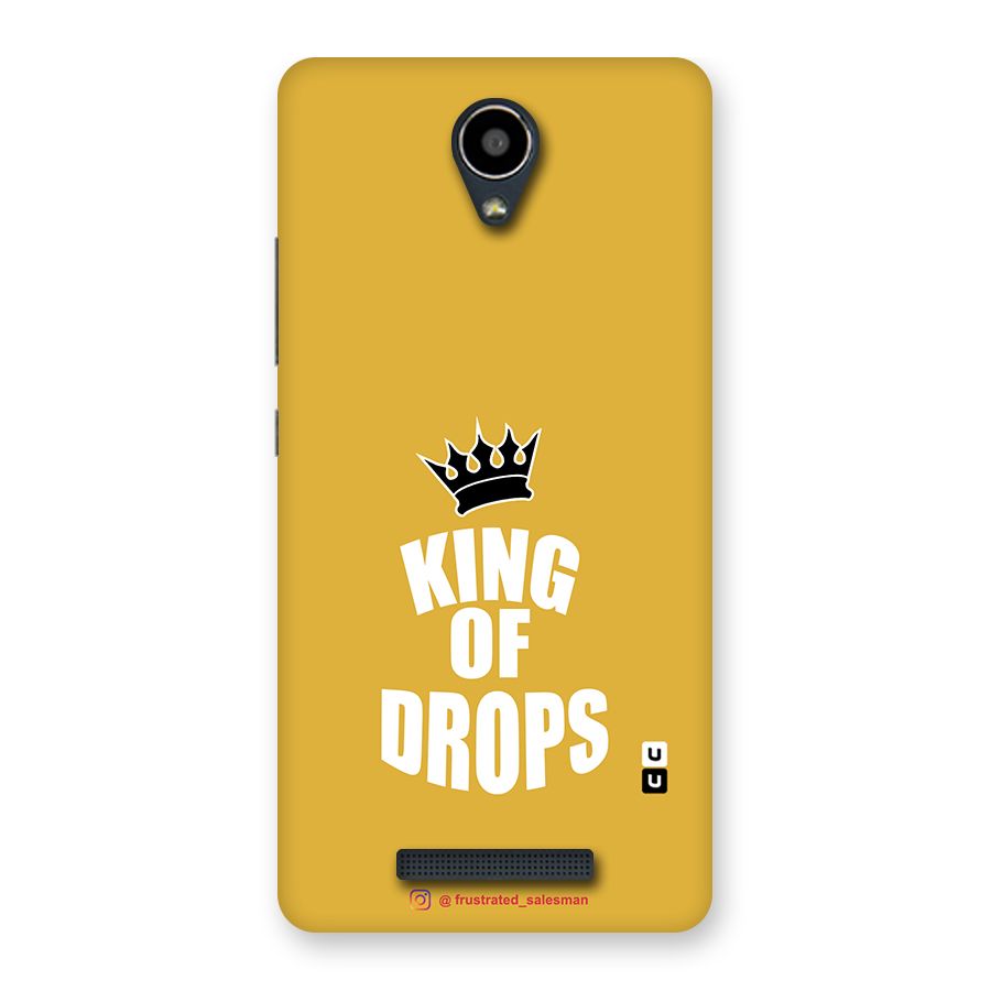 King of Drops Mustard Yellow Back Case for Redmi Note 2