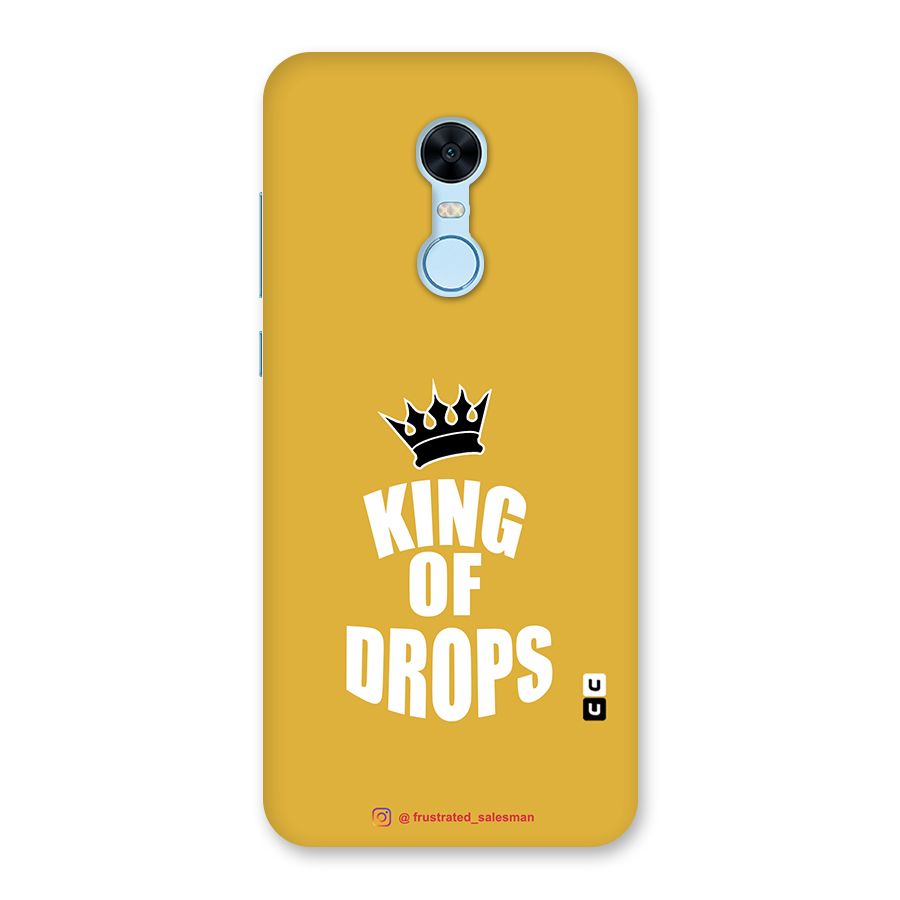King of Drops Mustard Yellow Back Case for Redmi Note 5