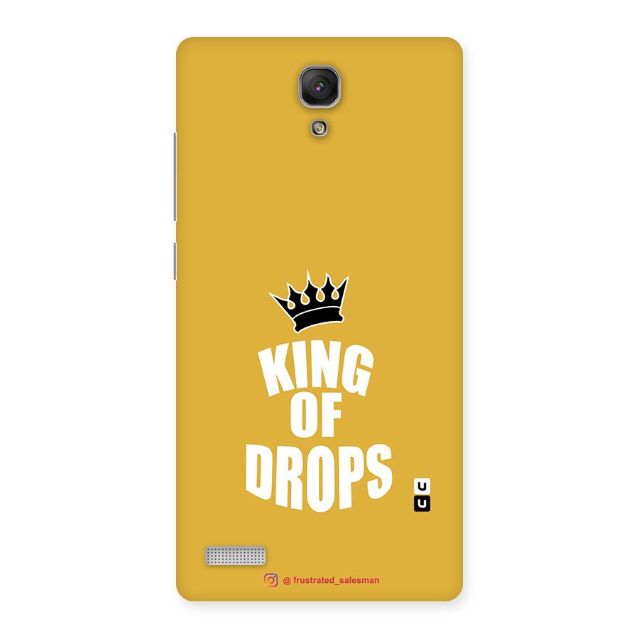 King of Drops Mustard Yellow Back Case for Redmi Note Prime