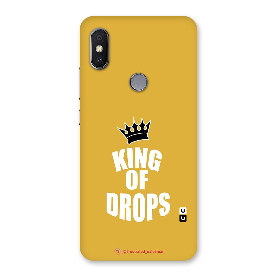 King of Drops Mustard Yellow Back Case for Redmi Y2