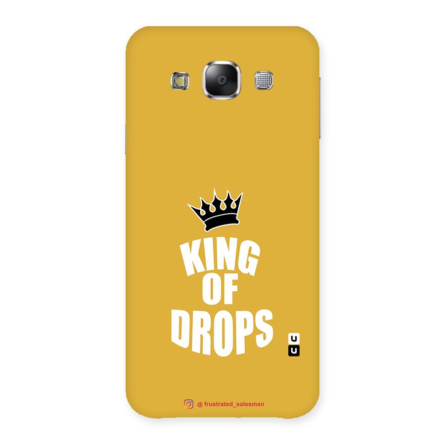 King of Drops Mustard Yellow Back Case for Samsung Galaxy E5