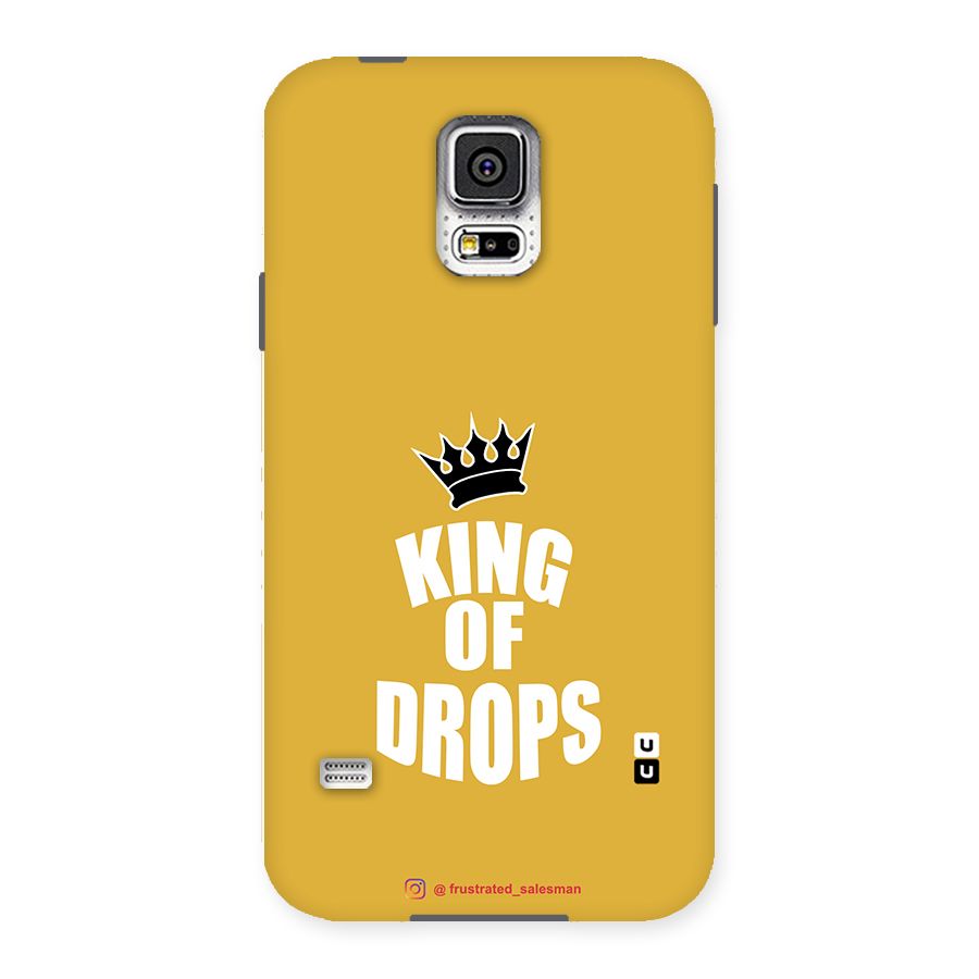 King of Drops Mustard Yellow Back Case for Samsung Galaxy S5
