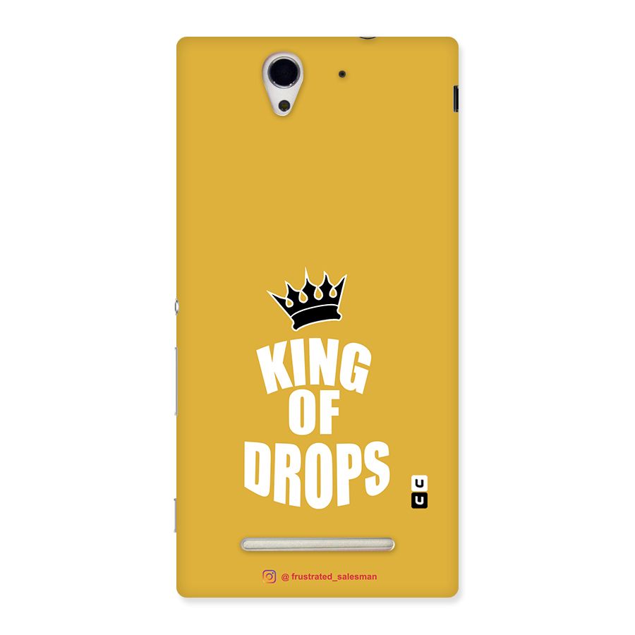 King of Drops Mustard Yellow Back Case for Sony Xperia C3