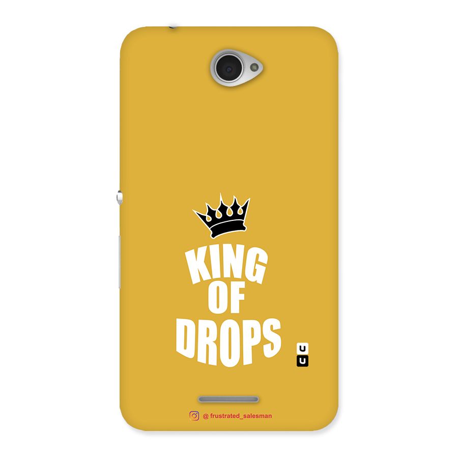 King of Drops Mustard Yellow Back Case for Sony Xperia E4