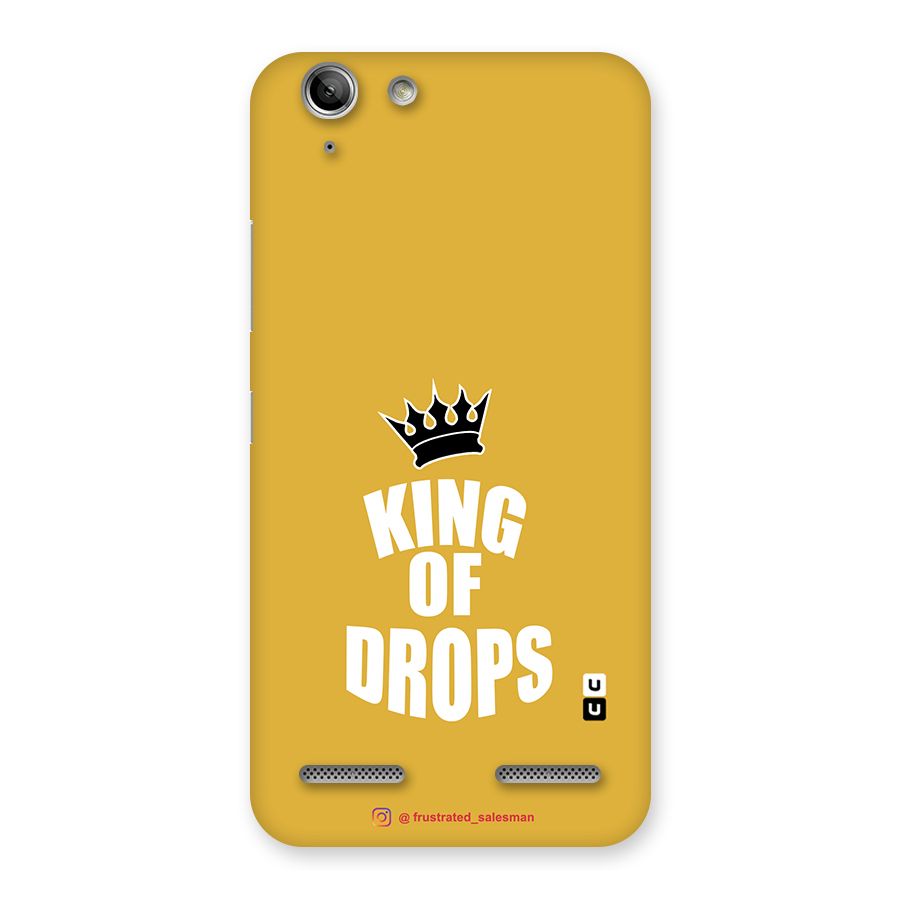 King of Drops Mustard Yellow Back Case for Vibe K5