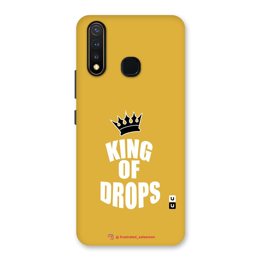 King of Drops Mustard Yellow Back Case for Vivo U20