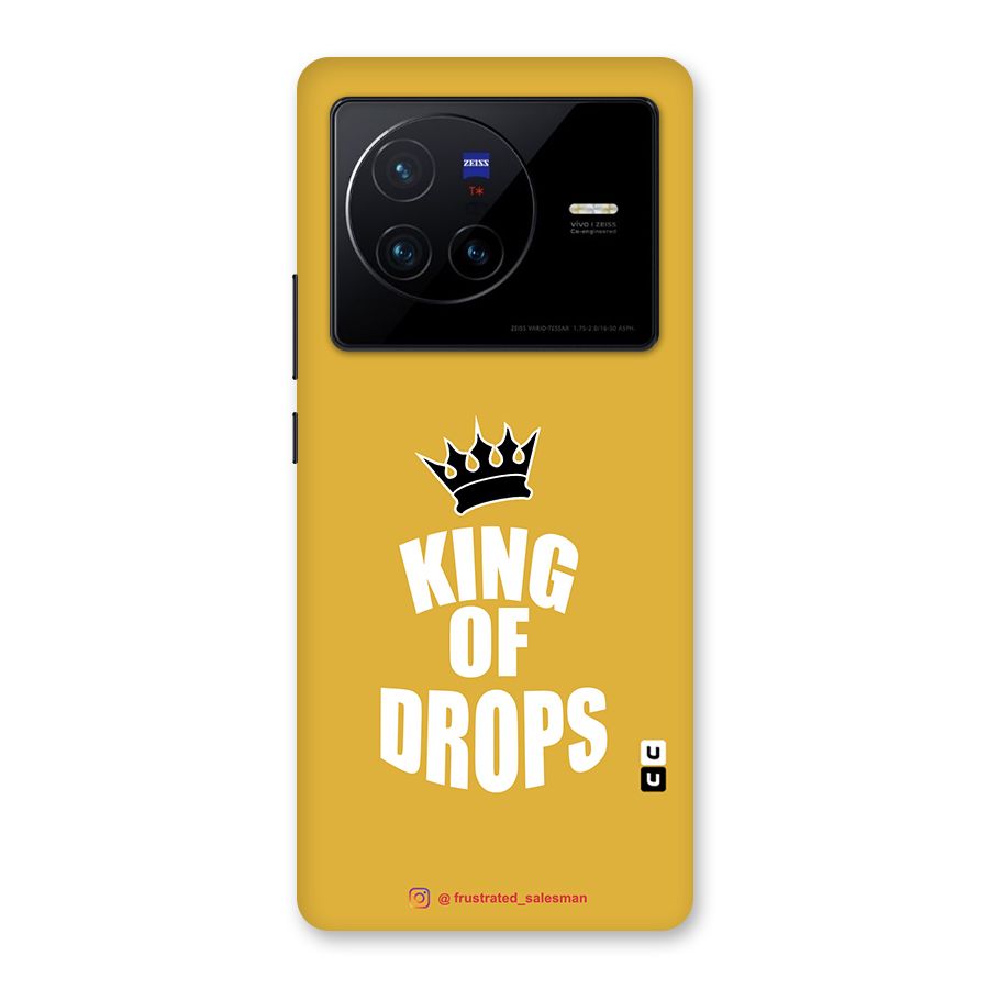 King of Drops Mustard Yellow Back Case for Vivo X80