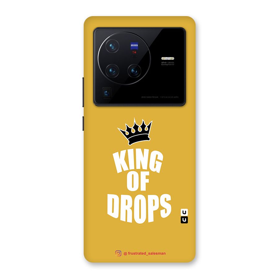 King of Drops Mustard Yellow Back Case for Vivo X80 Pro