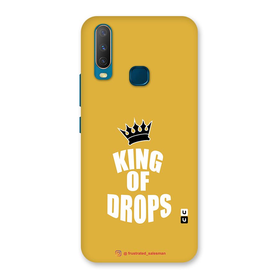 King of Drops Mustard Yellow Back Case for Vivo Y11