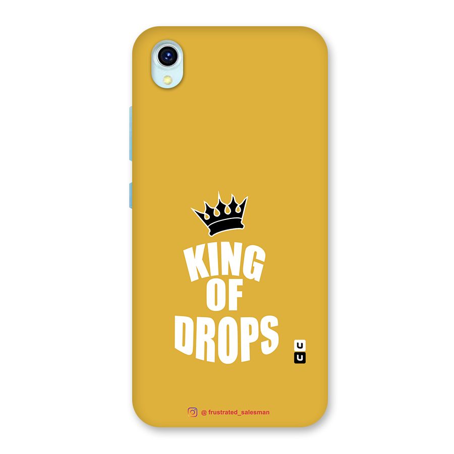 King of Drops Mustard Yellow Back Case for Vivo Y1s