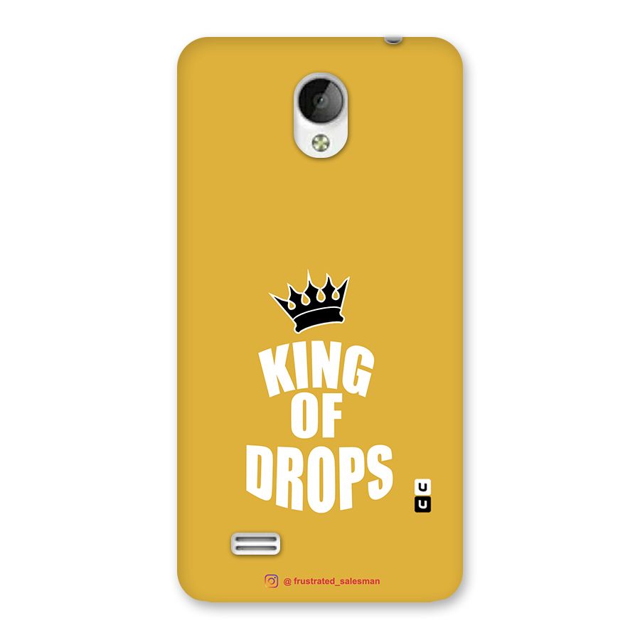 King of Drops Mustard Yellow Back Case for Vivo Y21