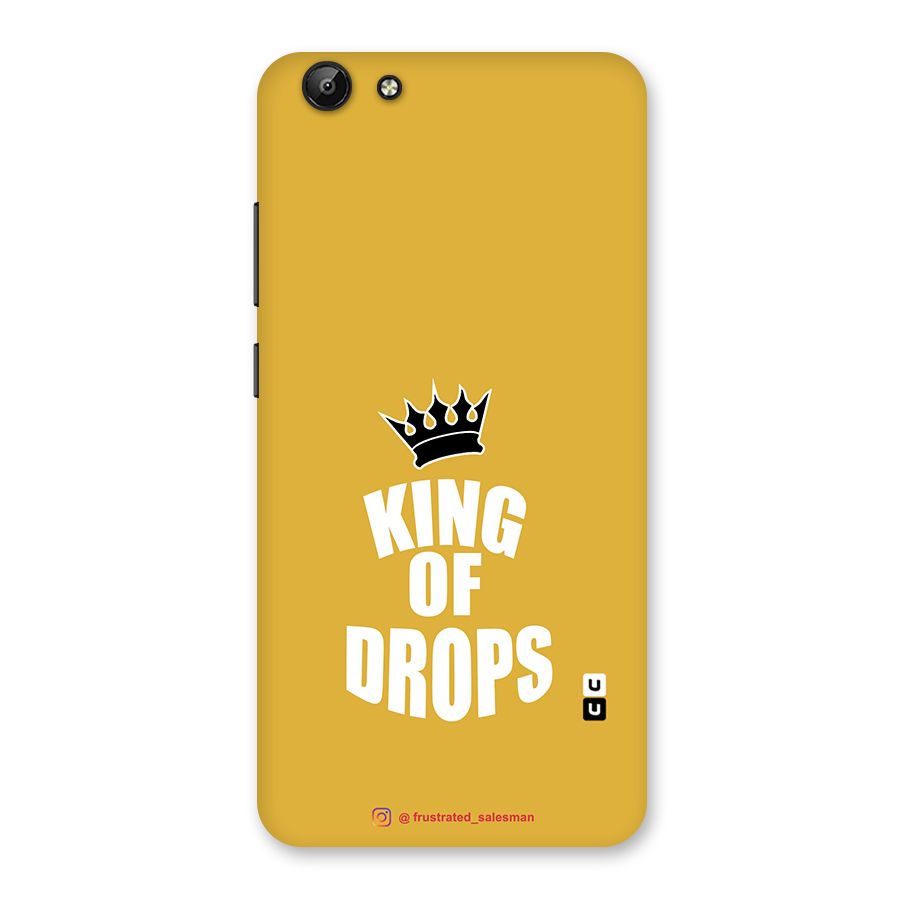 King of Drops Mustard Yellow Back Case for Vivo Y69