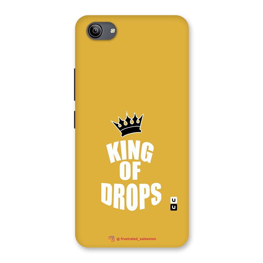 King of Drops Mustard Yellow Back Case for Vivo Y81i