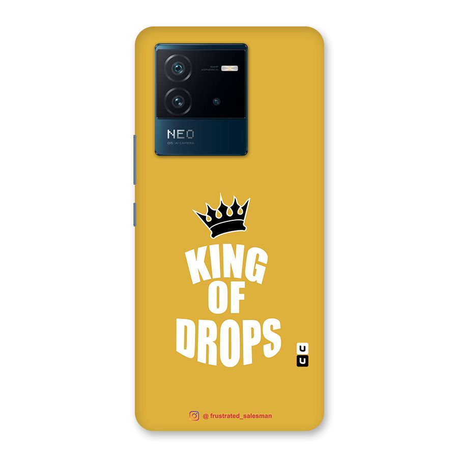 King of Drops Mustard Yellow Back Case for Vivo iQOO Neo 6 5G