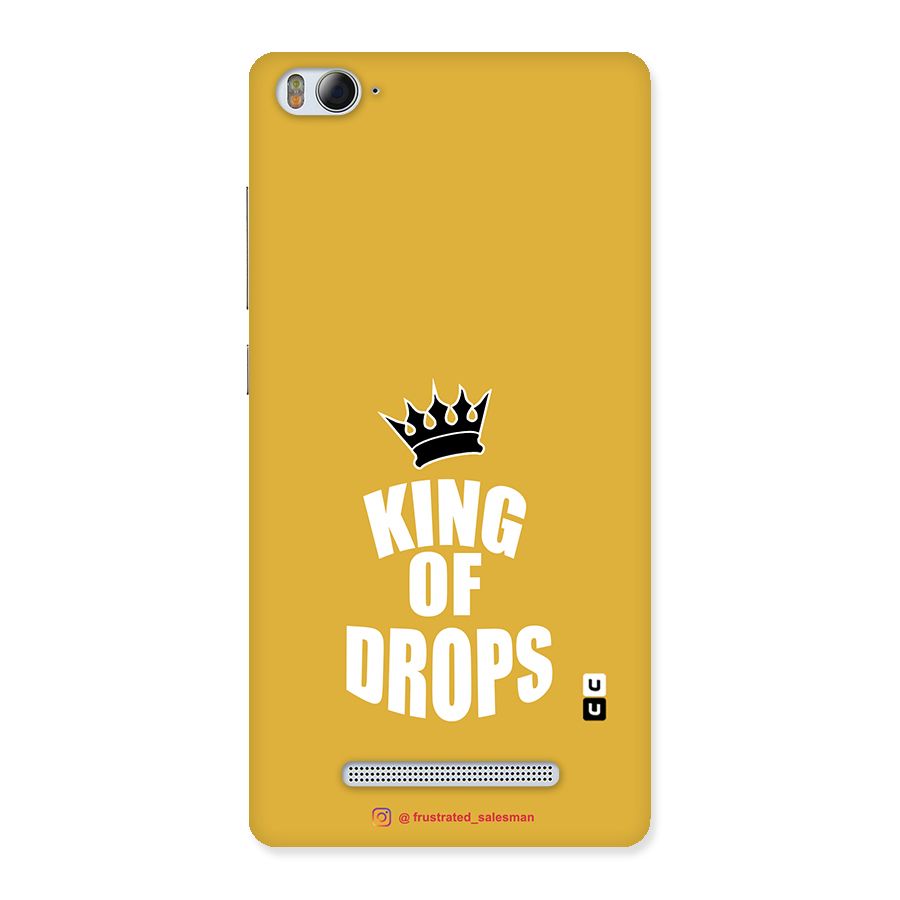 King of Drops Mustard Yellow Back Case for Xiaomi Mi4i