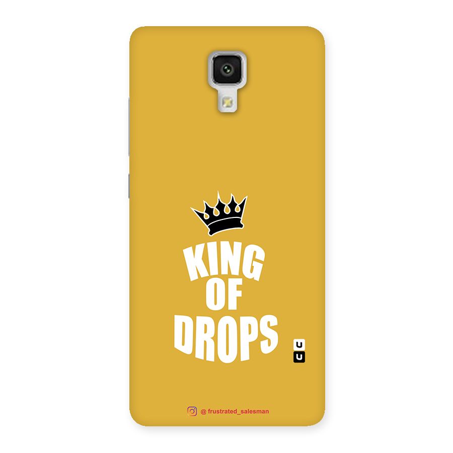 King of Drops Mustard Yellow Back Case for Xiaomi Mi 4