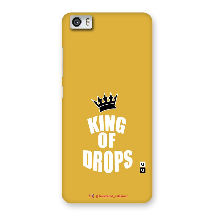 King of Drops Mustard Yellow Back Case for Xiaomi Redmi Mi5