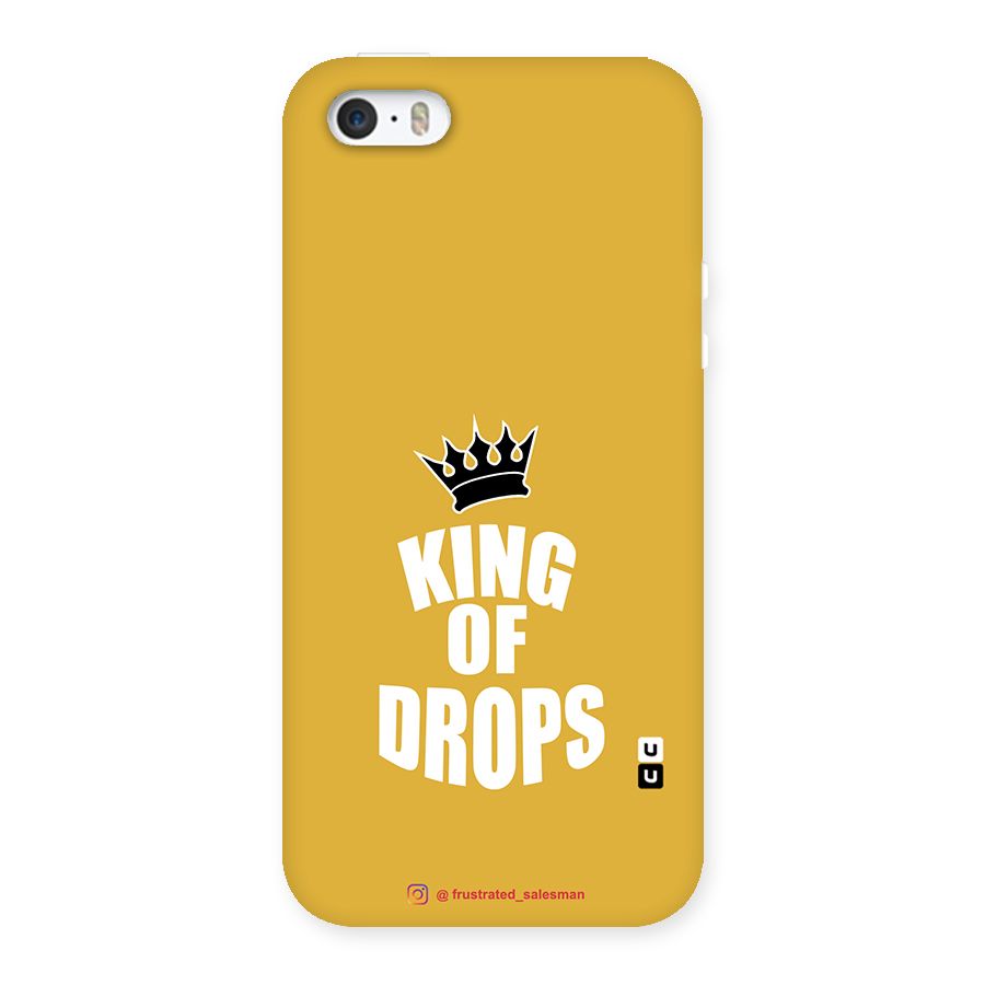 King of Drops Mustard Yellow Back Case for iPhone SE