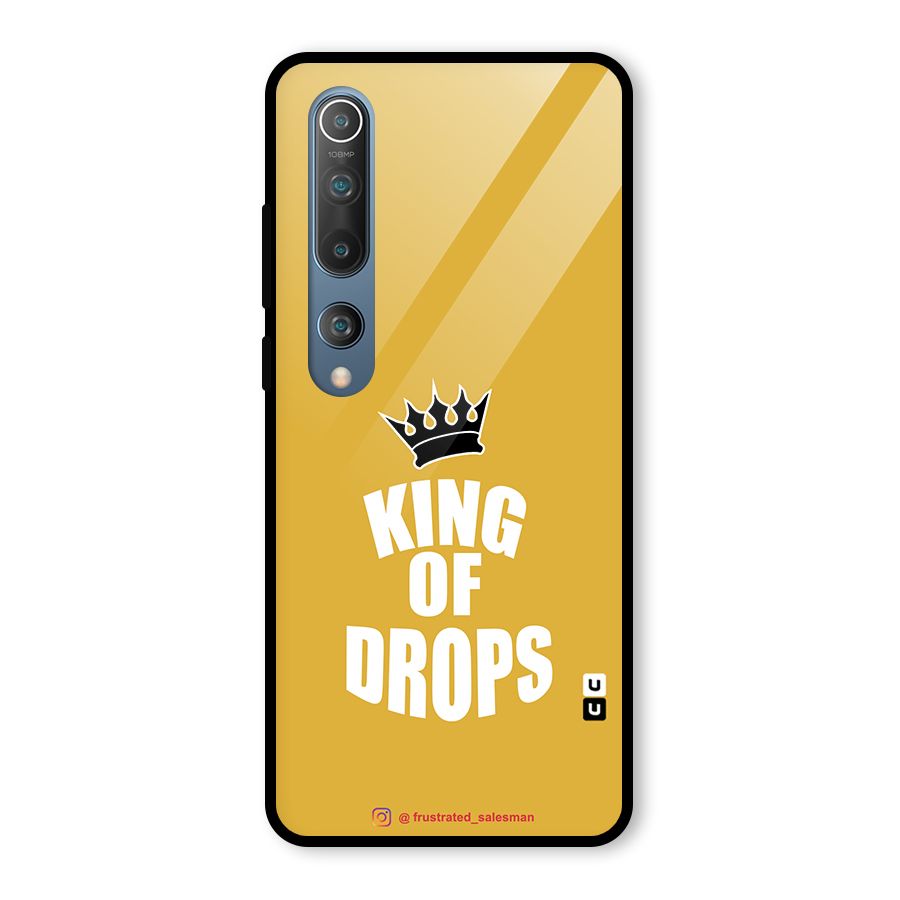 King of Drops Mustard Yellow Glass Back Case for Mi 10