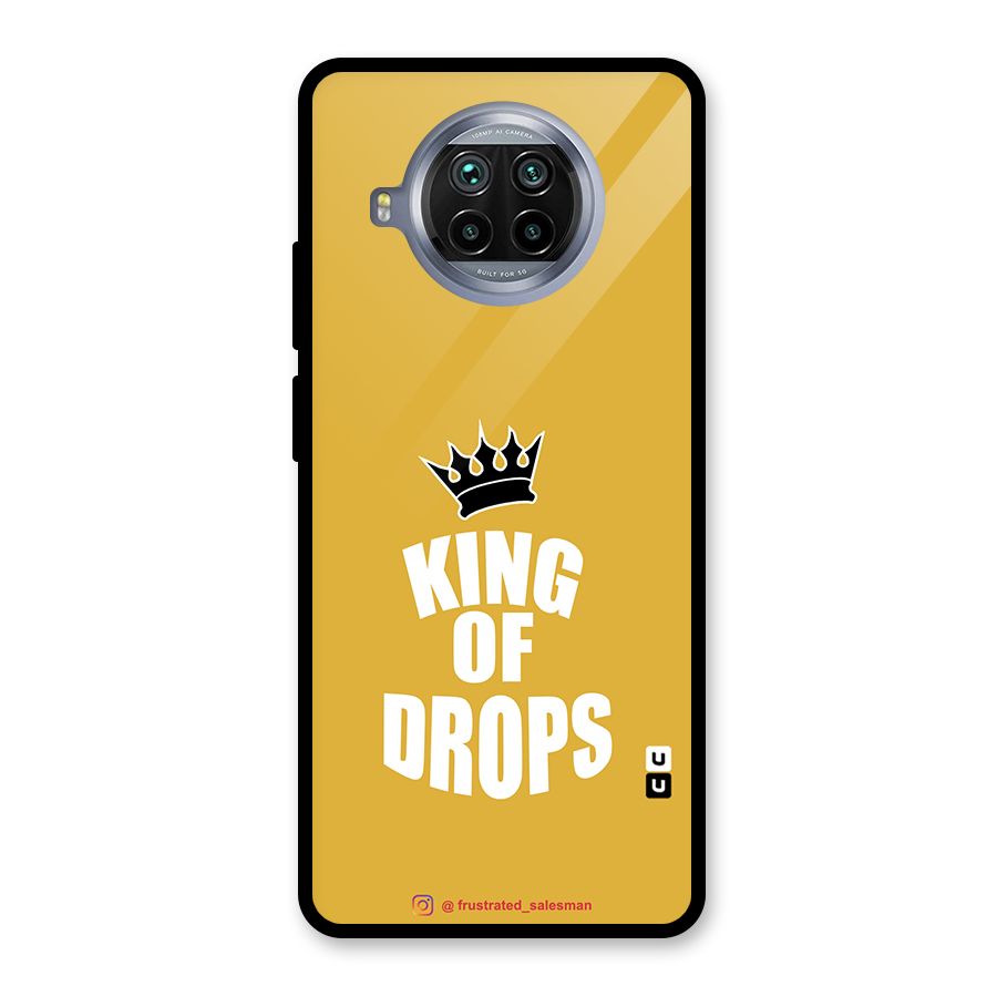 King of Drops Mustard Yellow Glass Back Case for Mi 10i