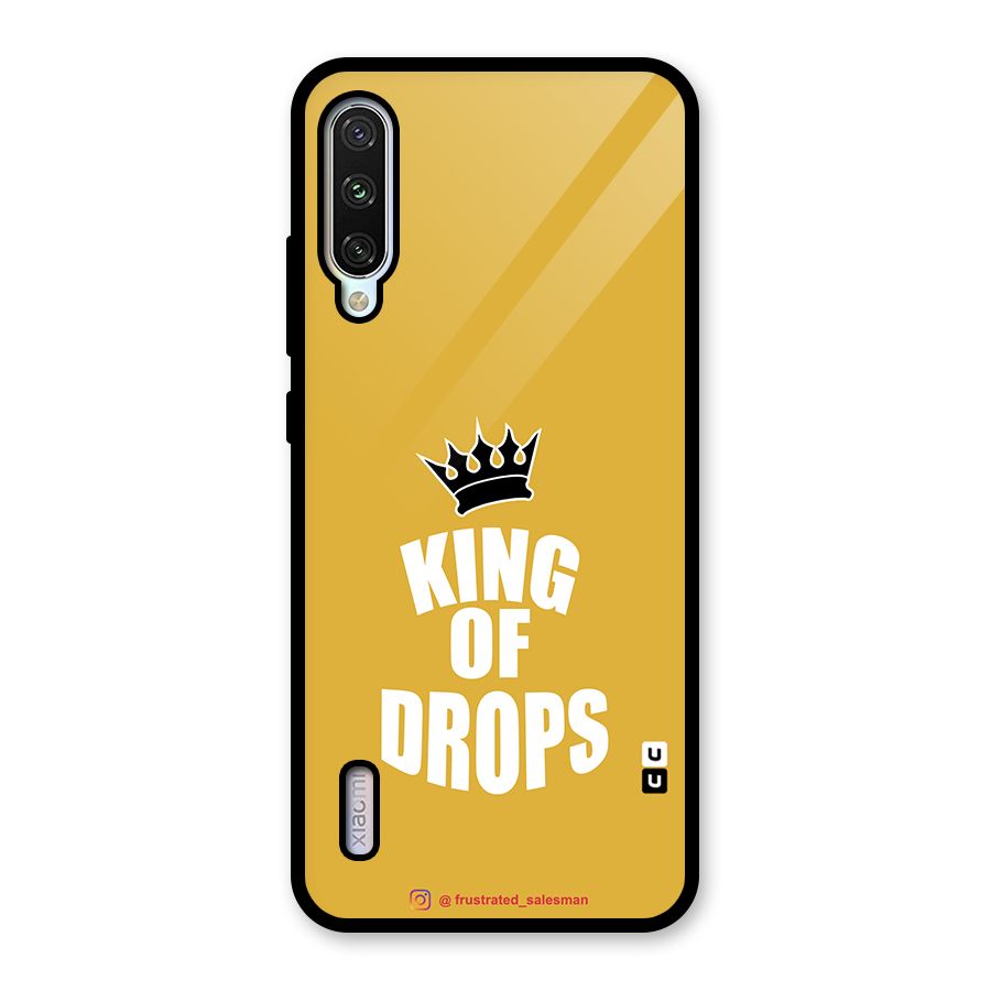 King of Drops Mustard Yellow Glass Back Case for Mi A3