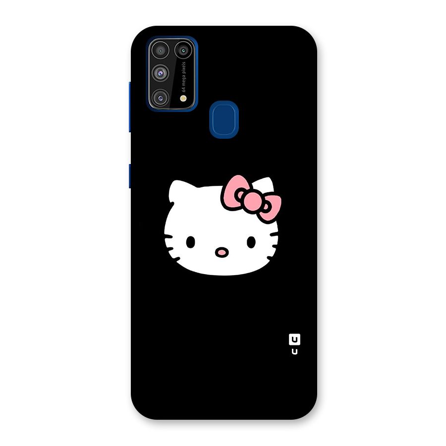 Kitty Cute Glass Back Case for Galaxy F41