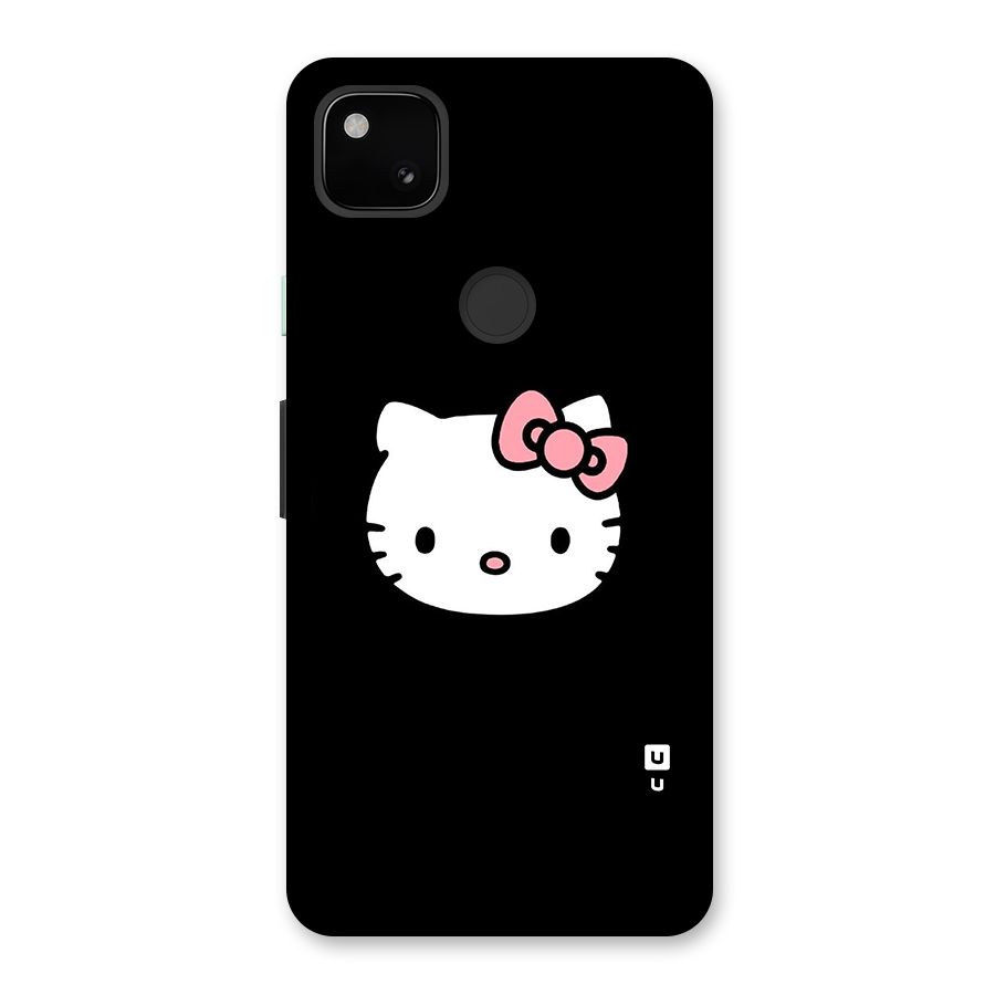 Kitty Cute Glass Back Case for Google Pixel 4a