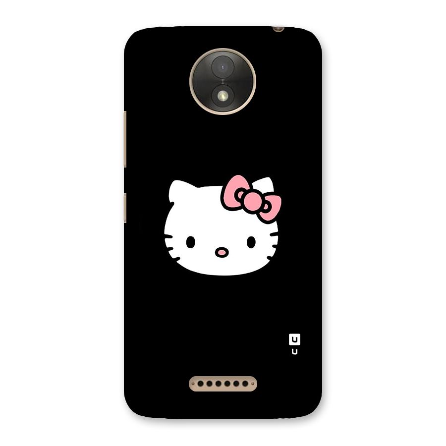 Kitty Cute Back Case for Moto C Plus
