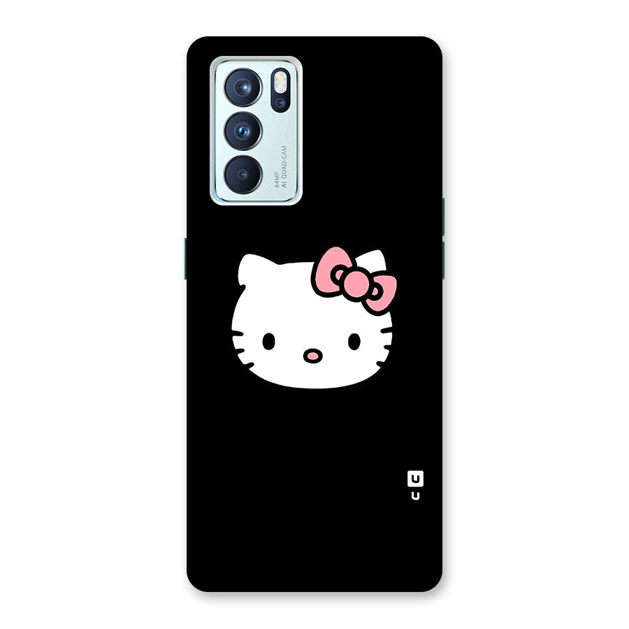 Kitty Cute Glass Back Case for Oppo Reno6 Pro 5G