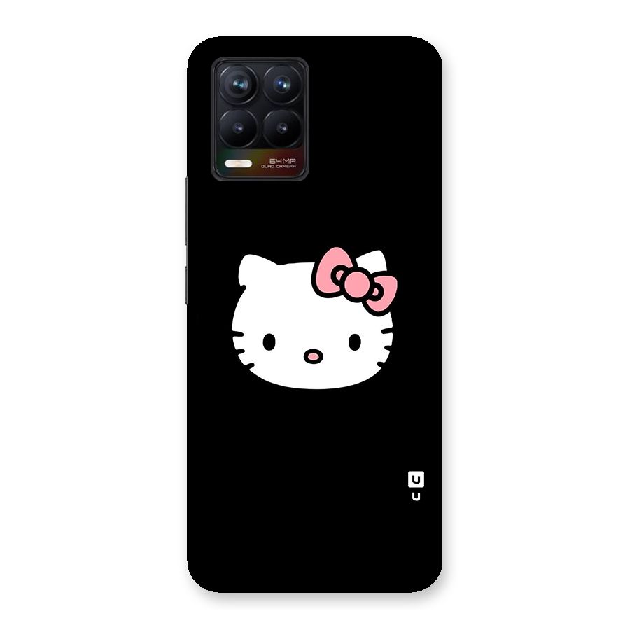 Kitty Cute Glass Back Case for Realme 8