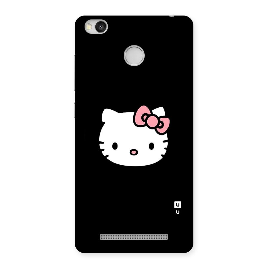 Kitty Cute Back Case for Redmi 3S Prime