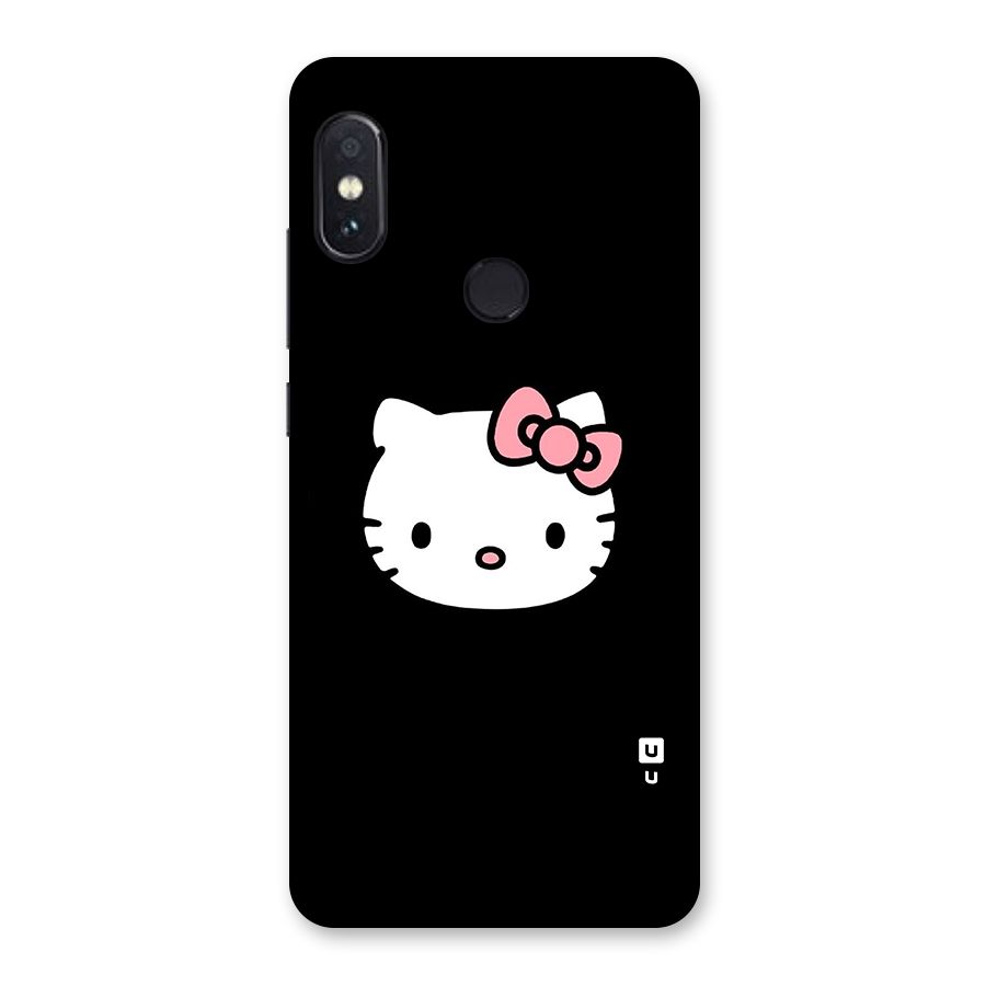 Kitty Cute Glass Back Case for Redmi Note 5 Pro